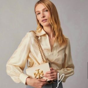 NWT!!🍁TORY BURCH Eleanor shoulder bag in New Cream (RET $648)🍁